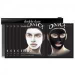 Фото Double Dare OMG! Man In Black Facial Mask Kit - Двухкомпонентный комплекс мужских масок Детокс, упаковка 5 штук