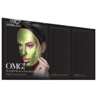 Double Dare OMG! Platinum Green Facial Mask Kit - Трехкомпонентный комплекс масок Увлажнение и себоконтроль