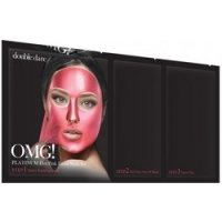 Double Dare OMG! Platinum Hot Pink Facial Mask Kit - Трехкомпонентный комплекс масок Сияние и ровный тон