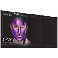 Double Dare OMG! Platinum Purple Facial Mask Kit - Трехкомпонентный комплекс масок Глубокое увлажнение и релакс - фото 1