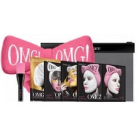 Double Dare OMG! Premium Package Hard-Pink - Набор из 4 масок, кисти и ярко-розового банта