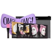 Double Dare OMG! Premium Package Purple - Набор из 4 масок, кисти и лавандового банта