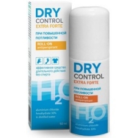 Dry Control Extra Forte H2O - Антиперспирант роликовый без спирта от обильного потоотделения 30%, 50 мл - фото 1