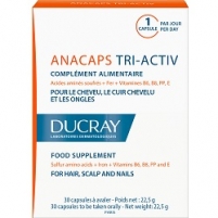 Фото Ducray Аnacaps Tri-Activ Food Supplement - Капсулы для волос и кожи головы, 30 шт.