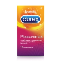 Durex Pleasuremax - Презервативы №12 durex плей массаж 2в1 гель сеншуал с экстр иланг иланга 200 мл