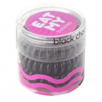 Фото Eat My - Резинка для волос "Чёрный шоколад" мини упаковка, 3 шт