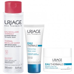 Фото Набор (легкий увлажняющий крем 40 мл + ночная маска 50 мл + мицеллярная вода 250 мл)