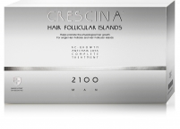 Фото Crescina Follicular Islands - Комплекс для мужчин 2100 (лосьон для стимуляции роста волос №10 + лосьон против выпадения волос №10), 3,5 мл х 20 шт