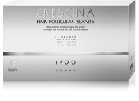Crescina - Комплекс для женщин Follicular Islands 1700 (лосьон для стимуляции роста волос №10 + лосьон против выпадения волос №10)