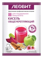 Леовит - Кисель общеукрепляющий, 20 г savonry шарик для ванны с пеной яблоко и корица 145