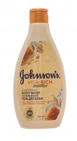 Johnson & Johnson - Гель для душа с йогуртом, овсом и медом «Johnson's Vita-Rich Ухаживающий», 250 мл