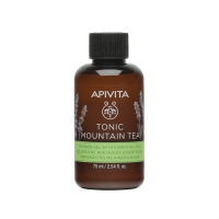 Apivita - Миниатюра Гель для душа Горный чай с эфирными маслами, 75 мл апивита тонизирующий горный чай гель для душа с эфирными маслами 75
