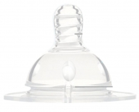 Мама Тама - Соска для бутылочек с широким горлышком 2шт., 3 месяца + силиконовая, медленный и средний поток