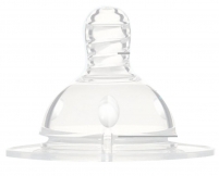 Фото Мама Тама - Соска для бутылочек с широким горлышком 2шт., 3 месяца + силиконовая, медленный и средний поток