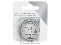 Invisibobble - Резинка-браслет для волос Chrome Sweet Chrome, с подвесом, 3 шт мужчины уникальная поверхность вулканический камень эластичные веревочные бусины браслет