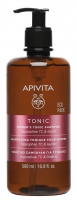 Apivita - Шампунь тонизирующий против выпадения волос для женщин, 500 мл sonno privat label комплект из 3х ароматических саше lavender tonka coco water cotton powder