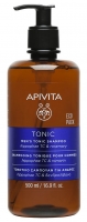 Apivita - Шампунь тонизирующий против выпадения волос для мужчин, 500 мл виши деркос шампунь аминексил п выпад волос тонизирующий 400мл