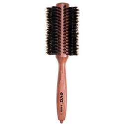 Фото EVO - Круглая щетка для волос [Брюс] с натуральной щетиной, диаметр 28 мм