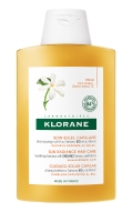 Klorane Sun - Exposed Hair Sun Radiance Hair Care Rich Noutrising Shampoo With Organic Tamanu and Monoi - Питательный шампунь с органическими маслами туману и моной, 200 мл