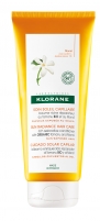 Фото Klorane Sun - Exposed Hair Sun Radiance Hair Care Rich Restarative Conditioner With Organic Tamanu and Monoi - Восстанавливающий питательный бальзам с органическими маслами туману и моной, 200 мл