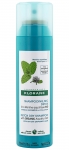 Фото Klorane Mint Detox Dry Shampoo With Organic Aquatic Mint Pollution Exposed Hair - Сухой шампунь детокс с экстрактом водной мяты, 150 мл