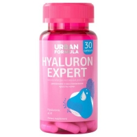 Urban Formula Hyaluron Expert - Биологически активная добавка к пище Гиалуроновая кислота 150 мг, 30 капсул - фото 1
