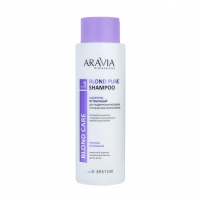 Фото Aravia Professional - Шампунь оттеночный для поддержания холодных оттенков осветленных волос, 400 мл