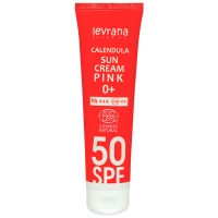 Levrana Calendula Sun Pink 0+ SPF 50 - Солнцезащитный крем для лица и тела Календула, 100 мл крем для рук baby миндальное молочко 30 мл