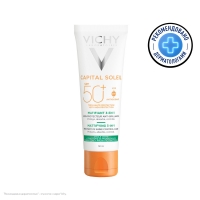 Vichy Capital Ideal Soleil - Матирующий уход для жирной проблемной кожи 3-в-1 SPF50 50 мл 2108₽