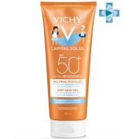 Vichy Capital Ideal Soleil - Солнцезащитная эмульсия для детей с технологией нанесения на влажную кожу Wet Skin SPF 50+, 200 мл