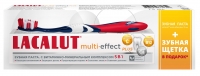 Lacalut - Промо-набор Lacalut Multi-Effect Plus: зубная паста 75 мл + зубная щетка - фото 1
