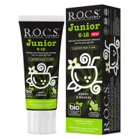 R.O.C.S. Junior - Черная зубная паста "Кокос и ваниль", 74 г - фото 1