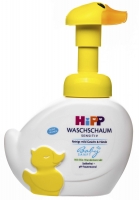 HIPP Babysanft - Детская моющая пенка для лица и рук “Уточка” для чувствительной кожи, с дозатором, 250 мл - фото 1