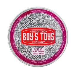 Фото Boys Toys - Глина для укладки волос высокой фиксации с низким уровнем блеска, 100 мл