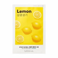 Missha - Тканевая маска для лица Airy Fit Sheet Mask Lemon тканевая маска с экстрактом лимона i’m real lemon mask sheet