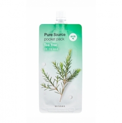 Фото Missha - Увлажняющая маска для лица Pure Source Pocket Pack Tea Tree, 10 мл