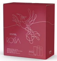 Estel Professional - Подарочный набор парфюмерных компаньонов Rossa: шампунь, 250 мл + бальзам-маска, 200 мл + масло, 150 мл + крем-суфле, 200 мл лэтуаль les secrets de boudoir крем суфле для тела vanilla plume