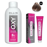 Ollin Professional Ollin Color - Набор (Перманентная крем-краска для волос, оттенок 9/26 блондин розовый, 100 мл + Окисляющая эмульсия Oxy 6%, 150 мл) набор series golden hours регенерирующая сыворотка бустер жидкость для демакияжа эмульсия кислородонасыщающая