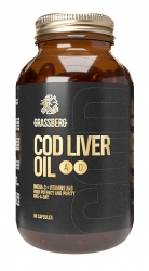 Фото Биологически активная добавка к пище Cod Liver Oil 410 мг + витамины D, A, E , 60 капсул