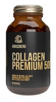 Grassberg Collagen Premium - Биологически активная добавка к пище 500 мг + витамин C 40 мг, 120 капсул увлекательная информатика 5 11 кл логические задачи кроссворды ребусы игры фгос