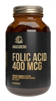 Фото Grassberg - Биологически активная добавка к пище Folic Acid 400 мкг, 60 капсул