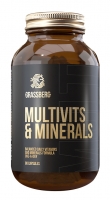 Grassberg Multivit & Minerals - Биологически активная добавка к пище, 90 капсул железо хелат бисглицинат mishido 60 капсул iron bisglycinate