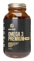 Grassberg - Биологически активная добавка к пище Omega 3 Premium 60% 1000 мг, 60 капсул grassberg omega 3 value биологически активная добавка к пище 30% 1000 мг 120 капсул