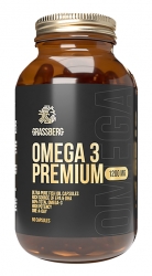 Фото Grassberg Omega 3 Premium - Биологически активная добавка к пище 60% 1200 мг, 90 капсул