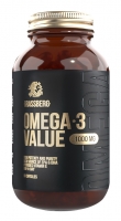 Grassberg Omega 3 Value - Биологически активная добавка к пище 30% 1000 мг, 120 капсул от arduino до omega платформы для мейкеров шаг за шагом
