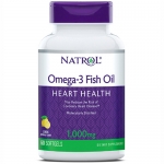 Фото Natrol - Рыбий жир омега-3 со вкусом лимона 1000 мг, 60 капсул