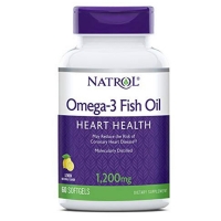 Natrol - Рыбий жир омега-3 1200 мг, 60 капсул - фото 1
