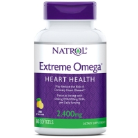 Natrol - Омега Extreme со вкусом лимона 2400 мг, 60 капсул natrol рыбий жир омега 3 1200 мг 60 капсул