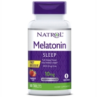 Natrol - Мелатонин быстрорастворимый 10 мг, 60 таблеток - фото 1