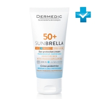 Dermedic - Солнцезащитный крем SPF 50+ для чувствительной кожи, 50 мл солнцезащитный крем слимминг для тела spf 15 histan body cream